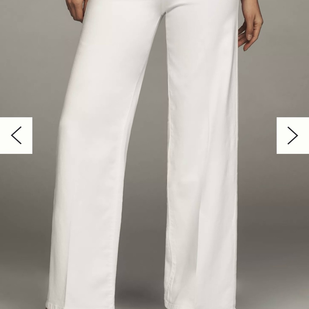 Joe's Jeans White Wide-Leg Pants